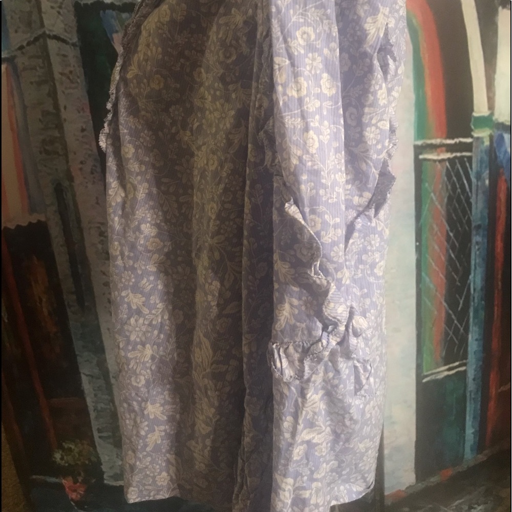 Point Sur Ruffled Sleeve Popover Shirt - Picture 5 of 9